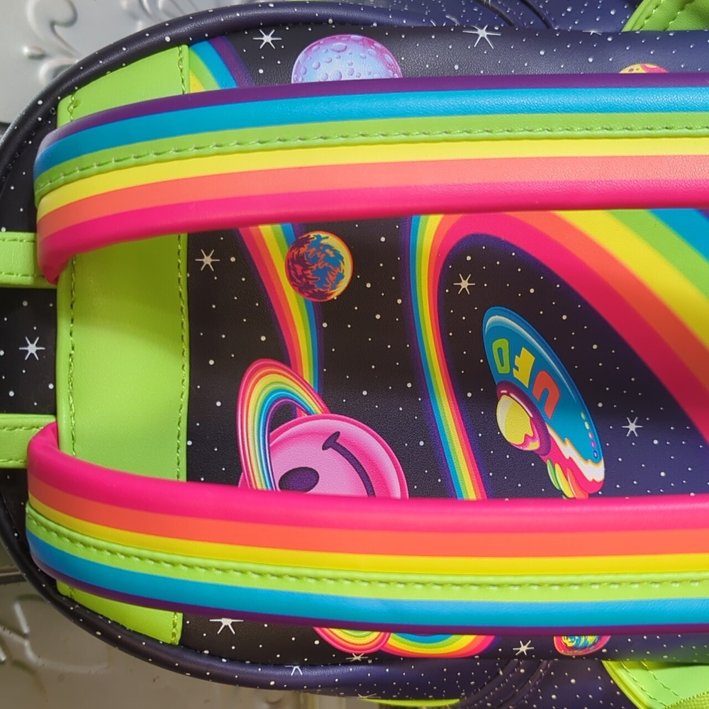 Lisa Frank Alien Loungefly Bag Zoomer And Zorbit - Picture 5 of 11
